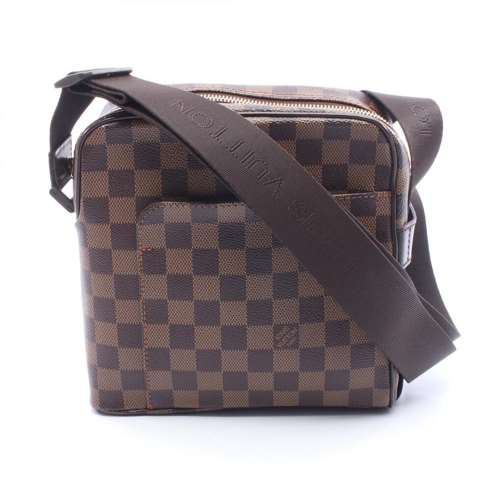 Louis Vuitton Olaf Shoulder Bag Canvas Leather Damier Brown
